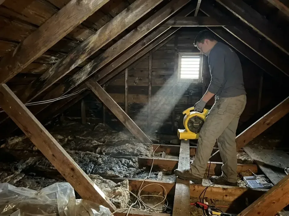 attic-water-damage-drying-proc-007 — frequently asked questions, Emergency Water Extraction & 24/7 Flood Response in Portola…